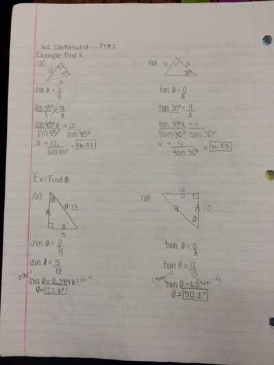 precalculus review packet with answers